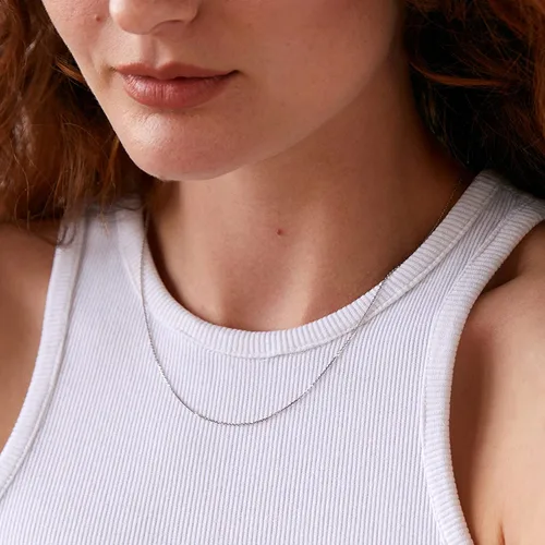 Vista 5 de PAVOI Italian Solid 925 Sterling Silver, 22K Gold Plated Chain Necklaces Snake, Square Box, Cable, Super Flex Curb, Miami Cuban and Rope