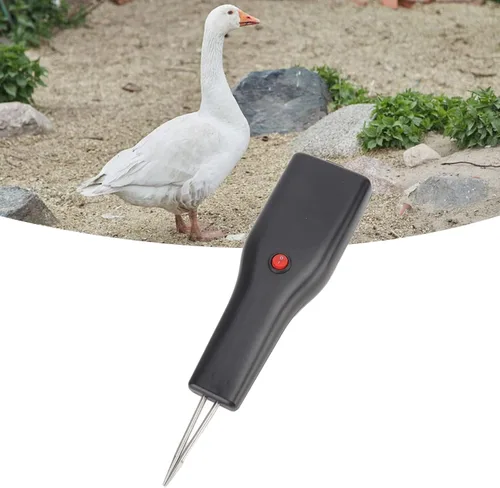 Vista 3 de Desplumador eléctrico portátil de pollo, máquina de desplume de aves de corral de mano con potente motor, desplumador de pollo impermeable, pequeña