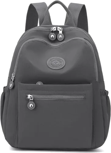 Vista 16 de Tanweibago Mini mochilas de nailon para mujer, mochilas pequeñas de 11L para mujer, mochila ligera casual para mujer, mochila de viaje de compras