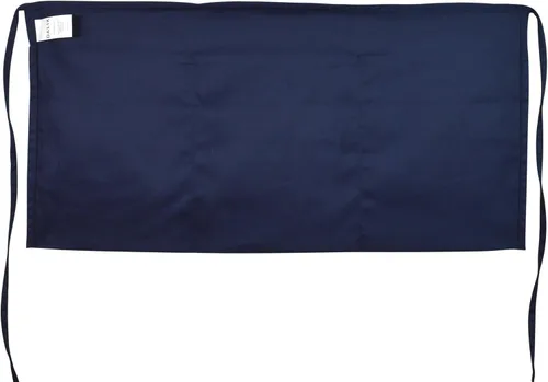 Vista 3 de DALIX Delantales grandes de 24 pulgadas para barman dinero cocina restaurante cintura babero delantal (3 bolsillos) azul marino