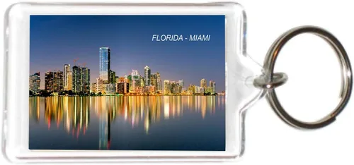 Vista 11 de Florida USA United States Acrílico Llaveros Llaveros Titulares - 6 3-Multi