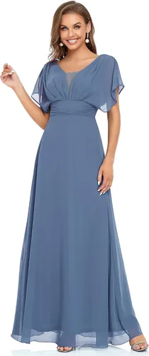 Vista 3 de Ever-Pretty Vestidos de noche formales con cuello en V elegantes para mujer 7851