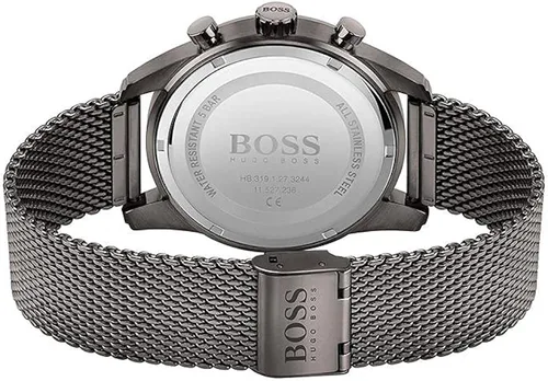 Vista 3 de BOSS Reloj de cuarzo para hombre con correa de acero inoxidable gris 22 modelo 1513837 Gris Reloj de cuarzo