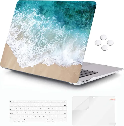 Vista 8 de iCasso - Funda para MacBook Air de 13 pulgadas 2020 M1 A2337, paisaje abstracto Funda protectora rígida para MacBook Air de 13 pulgadas 2019 2018