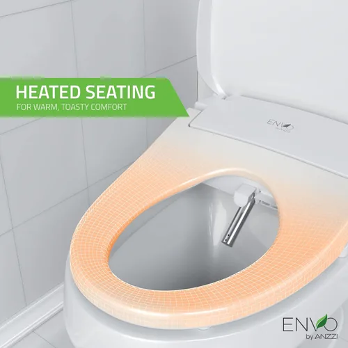 Vista 6 de ANZZI Asiento eléctrico elegante del bidé para los retretes alargados Blanco