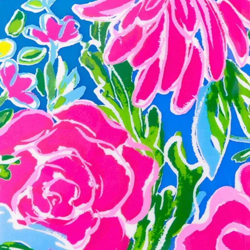 Vista 4 de Lilly Pulitzer Llavero con inicial de piel sintética para mujer.