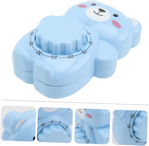 Vista 7 de Uonlytech Temporizador de oso con temporizador digital, despertador, para niños, temporizador de trabajo, herramientas de gestión del tiempo