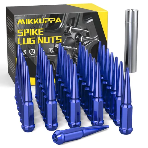 Vista 24 de MIKKUPPA Tuercas de llanta con pinchos M14x1.5, repuesto para Chevy Silverado GMC 2500 Cromo