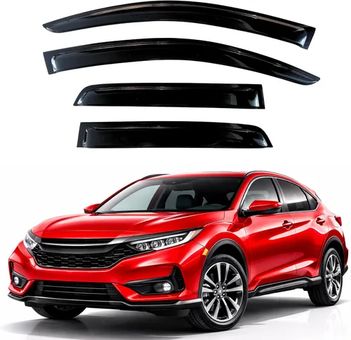 Vista 292 de KPY Moldura deflectora de viento con protección contra la lluvia compatible con Mazda CX-3 2016-2021 (CX3), 4 unidades, para ventana lateral