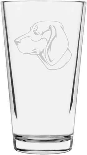 Vista 200 de Podenco Canario - Vaso de pinta de 16 onzas con temática de perro personalizado