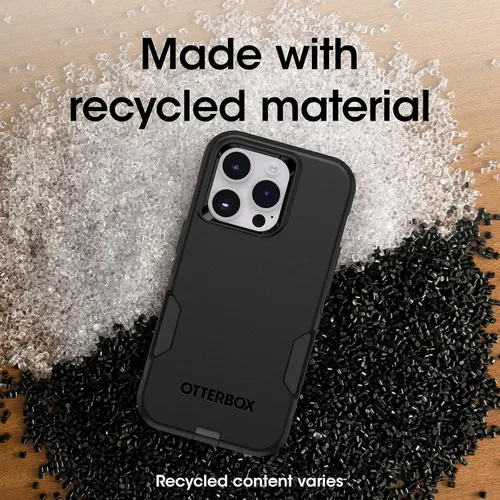 Vista 6 de OtterBox Funda para iPhone 14 Pro Commuter Series, negra, delgada y resistente, apta para bolsillo, con protección de puerto