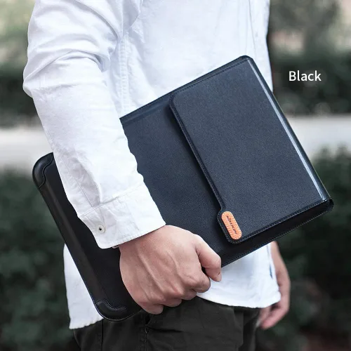 Vista 7 de Nillkin Funda para laptop de 15.6 pulgadas, funda para MacBook con soporte ajustable y alfombrilla para mouse, 2 modos de soporte, funda para laptop