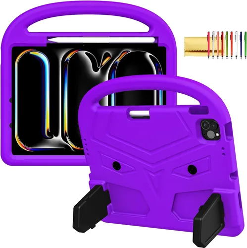 Vista 9 de Funda para niños para iPad Pro 11 2022/2021/2020 (4ª/3ª/2ª generación), a prueba de golpes, EVA, funda protectora [compatible con carga de lápiz]