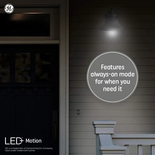Vista 12 de GE Lighting LED+ - Bombilla de seguridad para exteriores con sensor de movimiento, blanco cálido, ajuste del atardecer al amanecer, base media