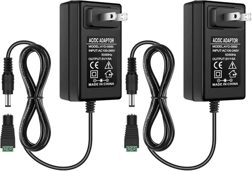 Vista 8 de Fuente de alimentación de 5 V, CC 5 voltios 3A 15 W fuente de alimentación LED, convertidor de CA 100-240V a CC 5V, adaptador de corriente