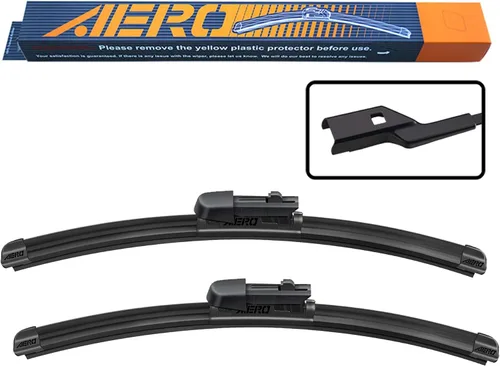 Vista 18 de AERO Avenger - Limpiaparabrisas prémium de 24 + 22 pulgadas para todas las estaciones, repuesto del fabricante original del equipo original