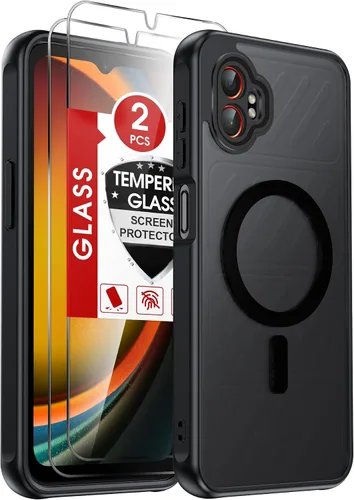 Vista 9 de LeYi Funda para teléfono Samsung-S23: protector de pantalla e imán MagSafe Púrpura