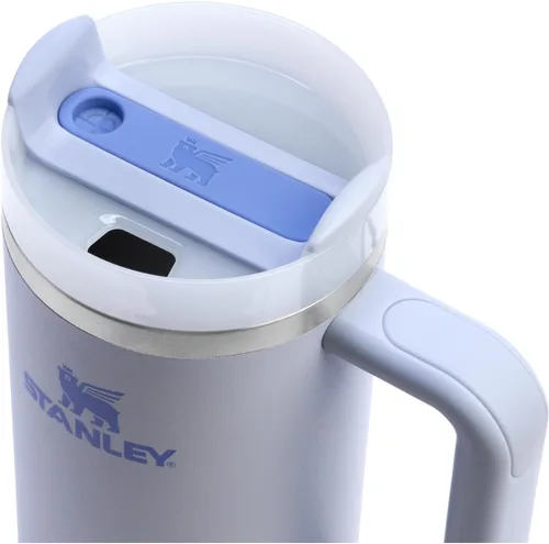 Vista 2 de STANLEY Quencher H2.0 - Vaso de 30 onzas con mango y popote Tapa de 3 posiciones Flowstate Compatible con portavasos para viajes Taza de acero