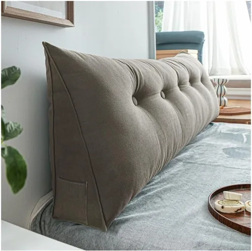 Vista 10 de Almohada de lectura triangular para cama o sofá, almohada grande para cabecero, cojín de cojín de almohada grande para sofá cama, respaldo