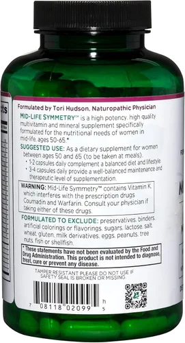 Vista 3 de Vitanica - Mid-Life Symmetry, multivitamínico y mineral de alta potencia 50