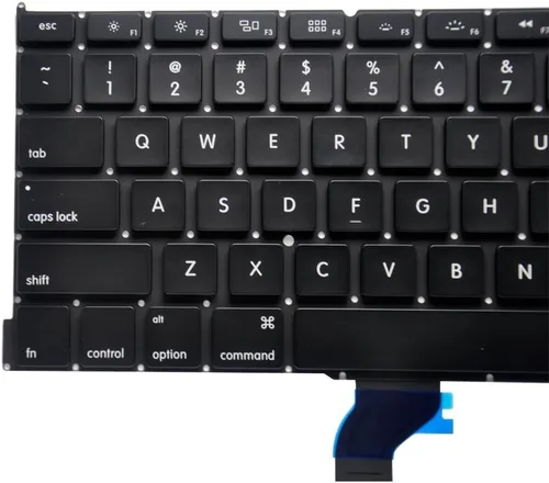 Vista 4 de Teclado retroiluminado de repuesto con retroiluminación de EE. UU. con 80 tornillos PCE, para MacBook Pro Retina de 13 pulgadas A1502
