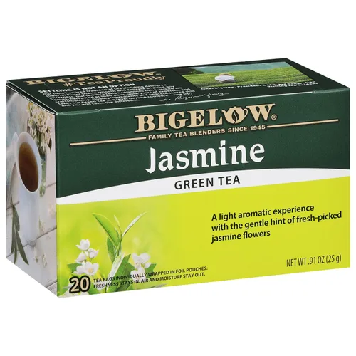 Vista 41 de Bigelow Té verde con melocotón, cajas de 20 unidades (paquete de 6) Té con cafeína con té verde y menta, 120 bolsas de té en total