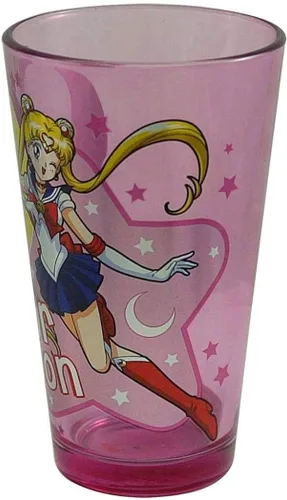 Vista 2 de JUST FUNKY Sailor Moon Moon Princess Halation - Vaso de pinta rosa (16 onzas)