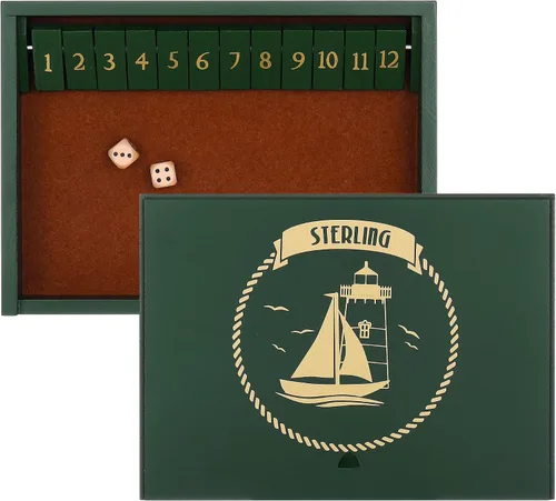 Vista 6 de STERLING Juego de 12 números de madera con diseño de tapa y superficie enrollable de fieltro, color azul