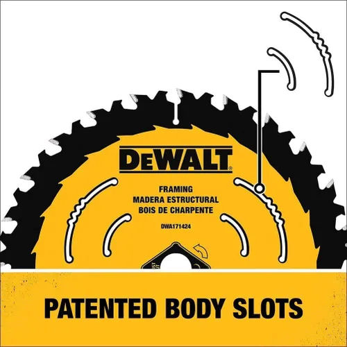 Vista 6 de DEWALT Hoja de sierra circular, 6 1/2 pulgadas, 40 dientes, para estructura (DWA161240)