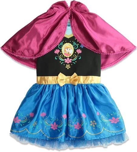 Vista 2 de Disney Vestido de piel de princesa Anna Elsa congelado de bebé a niño grande