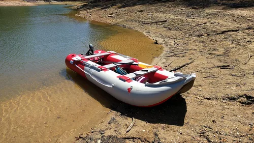 Vista 8 de Bris kayak inflable de 14.1 pulgadas, pontón blando de pesca con superficie y cubierta de aire