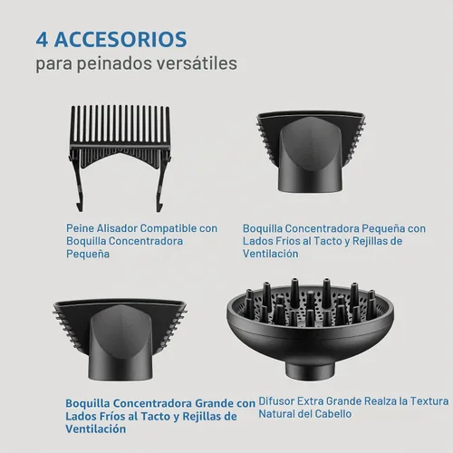 Vista 3 de BaBylissPRO® Nano Titanium™ Professional Italian High-Speed Falco Hair Dryer - 2000 watts and Ionic Negro