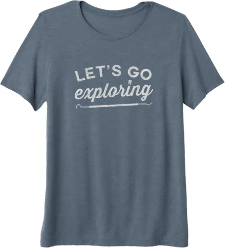 Vista 4 de Lets go exploring funny dental dentist higienist assistant Premium Camiseta, Negro, S