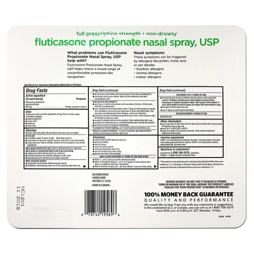 Vista 2 de Members Mark Fluticasone Propionate Spray nasal (paquete de 6, botella de 0.54 onzas líquidas)