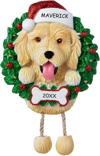 Vista 14 de Adorno de Navidad personalizado para mascotas de raza de perro (Beagle)