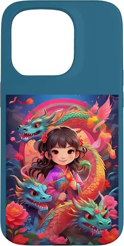 Vista 14 de Funda para iPhone 16 Chinese New Year of the Dragon 2024 Anime