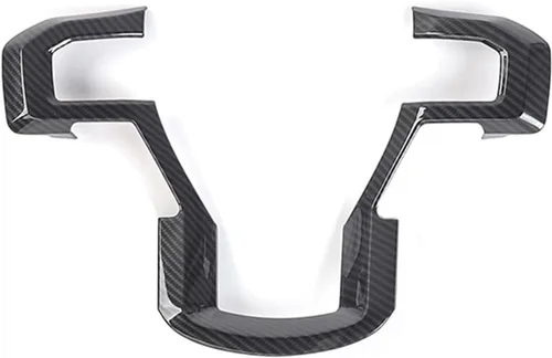 Vista 8 de Keptrim Funda para volante para Ford F150 2015-2020, para Ford F150 2017-2022, F250 F350 2017-2022, para Ford Expedition 2018-2021 ABS rojo