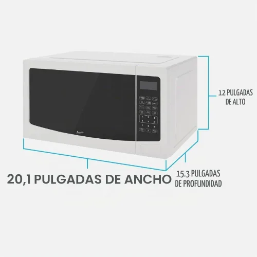 Vista 2 de Avanti MT112K0W Horno microondas de 1.1 pies cúbicos