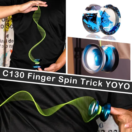 Vista 2 de WATIEOBOO C130 yoyo Profesional Sensible Yoyo Rodamiento para Principiantes Rodamiento No Sensible de Dedo Girar Yoyos Truco Yoyo Pro yoyos