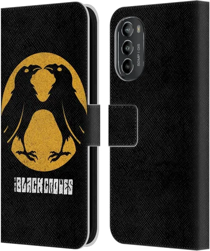 Vista 7 de Head Case Designs Officially Licensed The Black Crowes Artwork Graphics Leather Book Wallet Case Cover Compatible with Motorola Moto G82 5G
