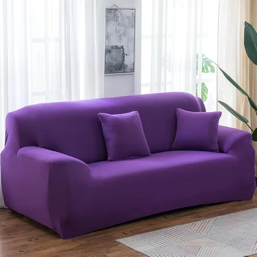 Vista 10 de Morbuy Funda súper elástica para sofá, 4 piezas de elastano, funda de sofá modular de color sólido con parte inferior elástica, protector de muebles