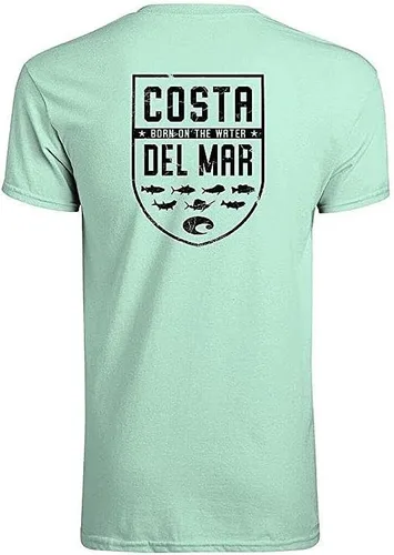 Vista 4 de Costa Del Mar Camiseta de manga corta Species Shield para hombre