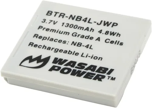 Vista 3 de Wasabi Power Batería para Canon NB-4L (paquete de 2) y Canon PowerShot SD 400, 430, 450, 600, 630, 750, 780 es, SD940 es, 960 es, SD1000, SD1100 es