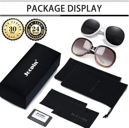 Vista 219 de Joopin Lentes de sol de gran tamaño para mujer, polarizados, grandes, para conducción, protección UV, grandes sombras