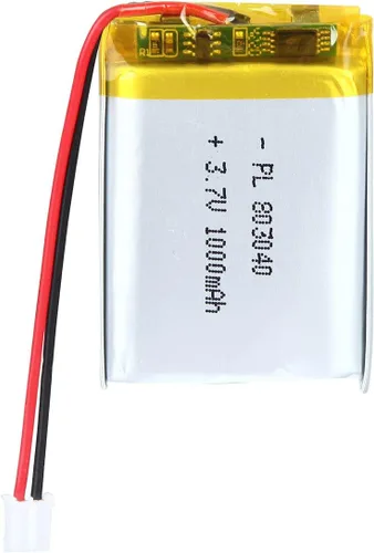 Vista 17 de 3.7V 2000mAh Batería 103450 Li-ion Li-ion recargable Li-ion Li-Po Batería con 2P PH 0.079 in Pitch Connector