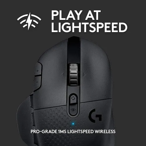Vista 3 de Logitech G G604 Lightspeed - Mouse inalámbrico para juegos con 15 controles programables, hasta 240 horas de duración de la batería, modos