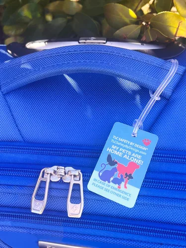 Vista 9 de My Pets are Home Alert - Tarjeta de identificación médica con tarjeta de identificación médica para perros y gatos con lista de llamadas