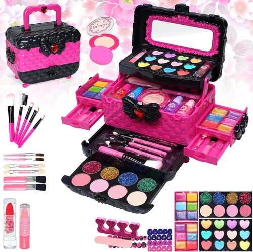 Vista 12 de Juegos de maquillaje para niñas – Maquillaje para niños de 8 a 12 años, Maquillaje para Niñas, kit de maquillaje de juego, los mejores juguetes