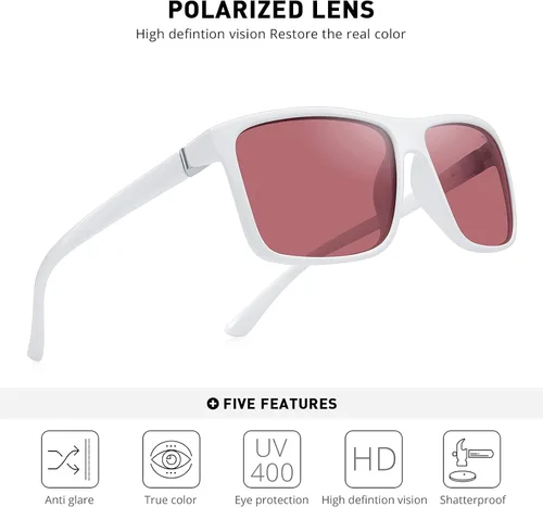 Vista 5 de MERRYS - Gafas de sol polarizadas para hombre y mujer para pesca al aire libre
