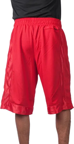 Vista 4 de Pro Club - Camiseta de manga larga para hombre, de algodón pesado y con cuello redondo, Rojo